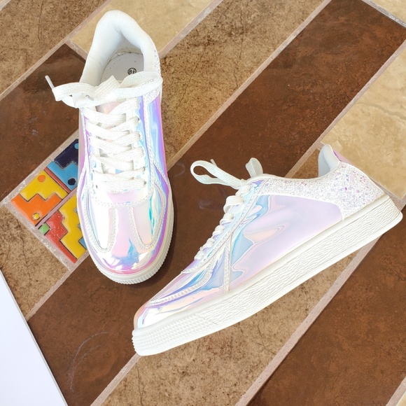 Boutique Shoes - 🆕️Iridescent Holographic Unicorn Glitter Sneakers